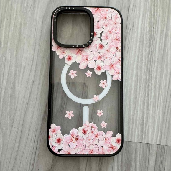Casetify Pink Floral iPhone Case - Picture 1 of 2
